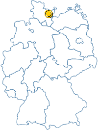 Lage von Eutin und S�sel in Deutschland
