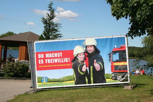 Aktionsbanner der Freiwilligen Feuerwehren der Gemeinde Süsel
