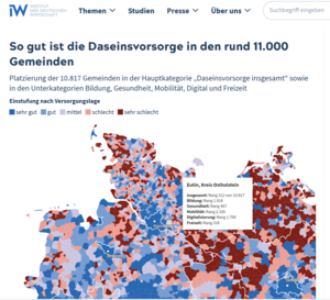 Bild des Rankings f&uuml;r Daseinsf&uuml;rsorge