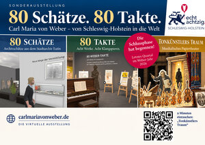Plakat Ausstellung Weber 80 Takte